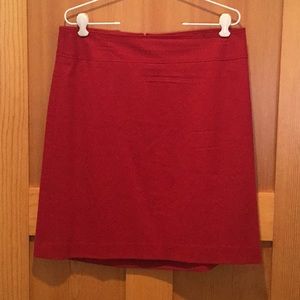 Talbots Bright Red Wool Skirt
